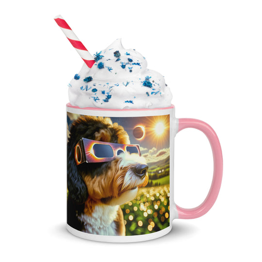 Bernedoodle Eclipse- Mug with Color Inside v2