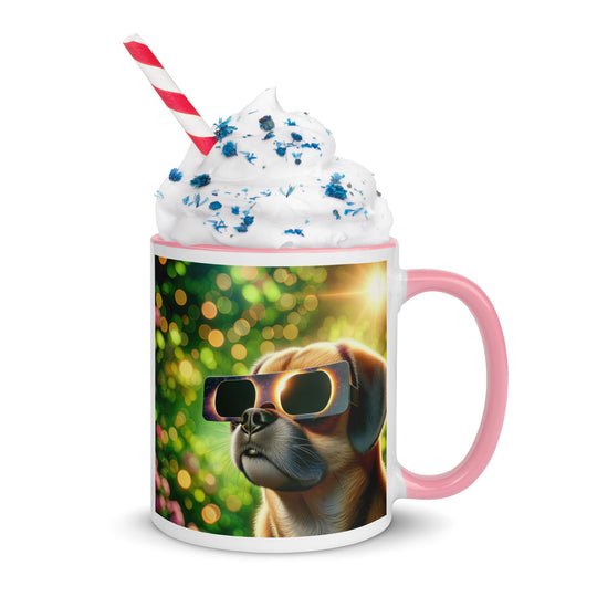 Puggle Eclipse- Mug with Color Inside v2