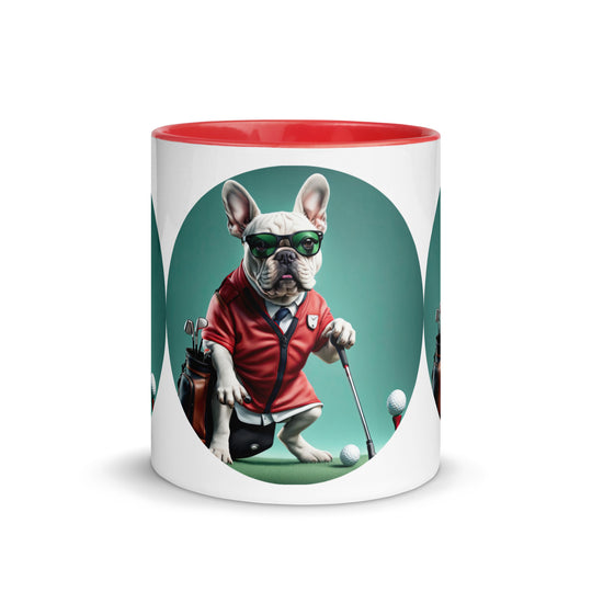 Mug with Color Inside-French Bulldog V4