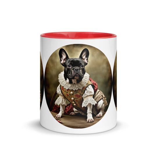 Mug with Color Inside-French Bulldog V8