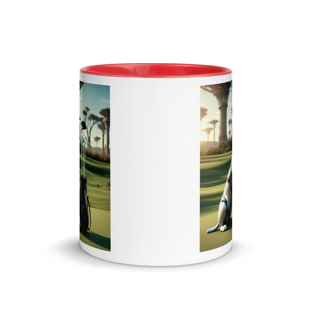 Mug with Color Inside-Labrador Retriever Golfer V11