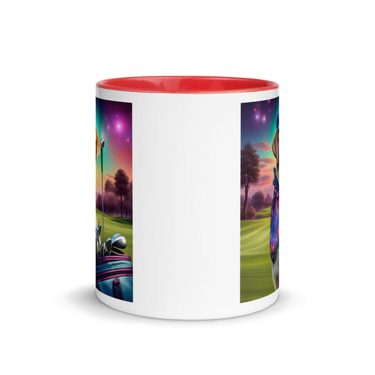 Mug with Color Inside-Labrador Retriever Golfer V13