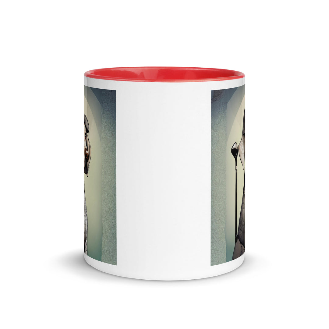 Mug with Color Inside-Labrador Retriever Golfer V17