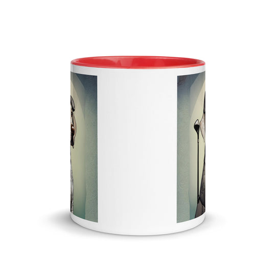 Mug with Color Inside-Labrador Retriever Golfer V17