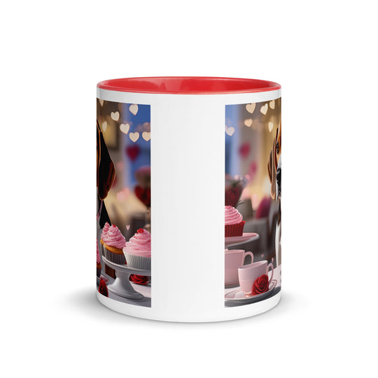 Beagle Romantic- Mug with Color Inside v2