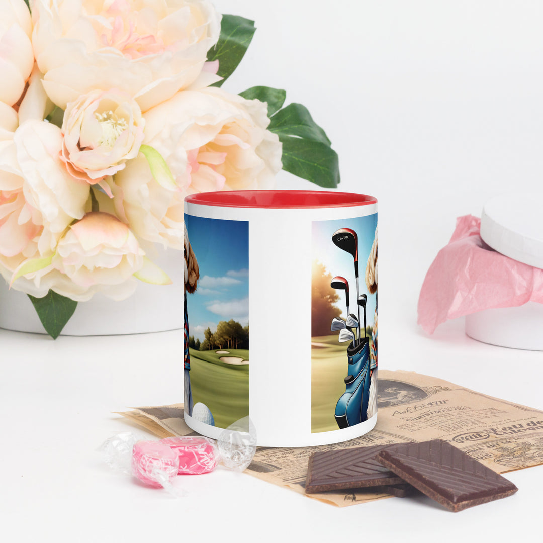 Cavachon Golfer- Mug with Color Inside