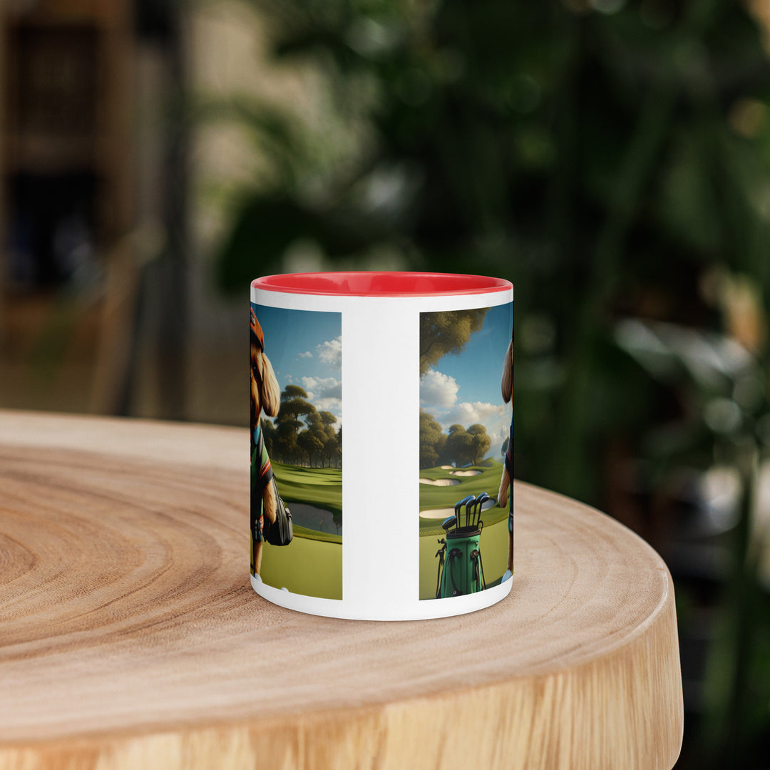 Pekapoo Golfer- Mug with Color Inside v2