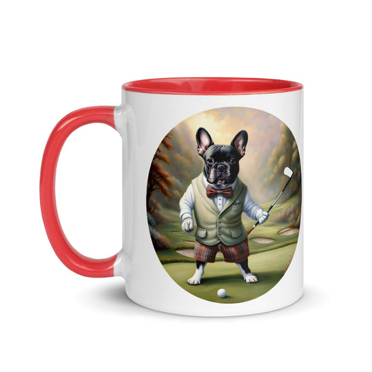 Mug with Color Inside-French Bulldog V3