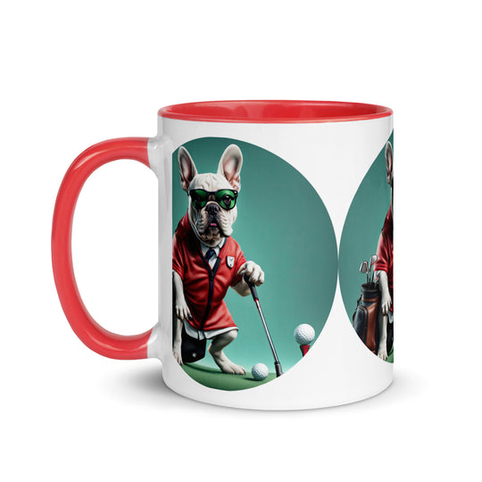 Mug with Color Inside-French Bulldog V4