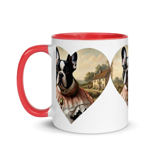 Mug with Color Inside-French Bulldog V6