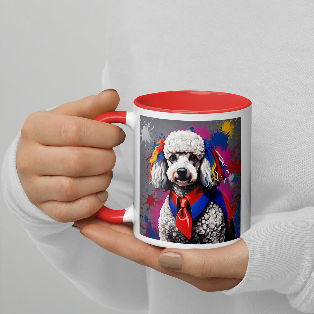 Poodle- Mug with Color Inside v4