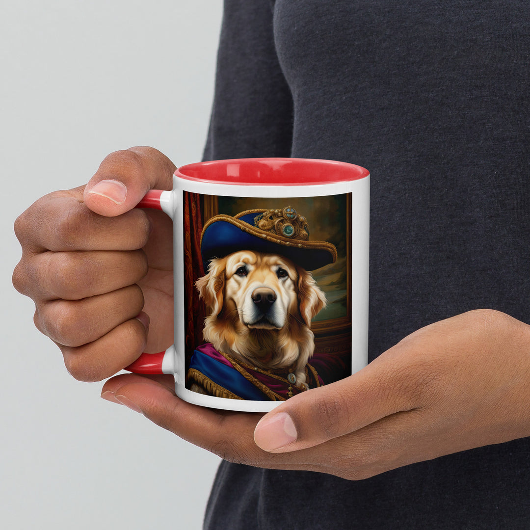 Golden Retriever- Mug with Color Inside V5