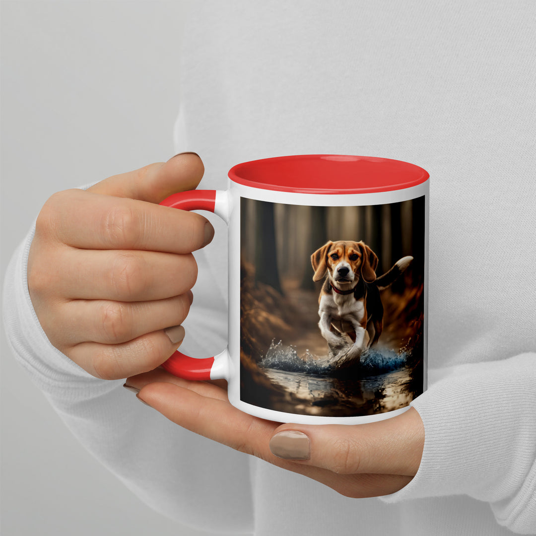 Beagle- Mug with Color Inside v3