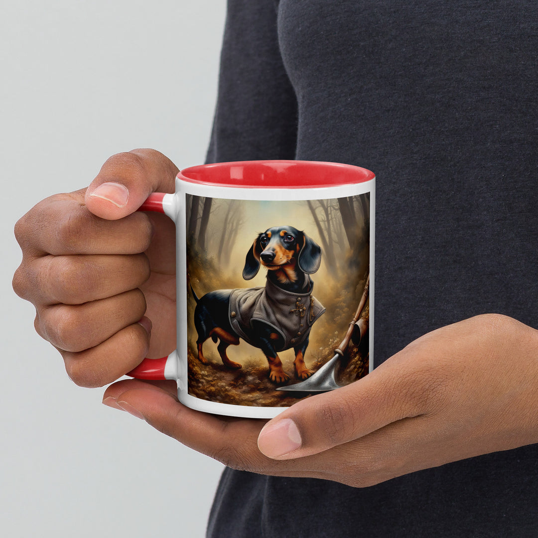 Dachshund- Mug with Color Inside v4