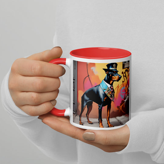 Doberman Pinscher- Mug with Color Inside