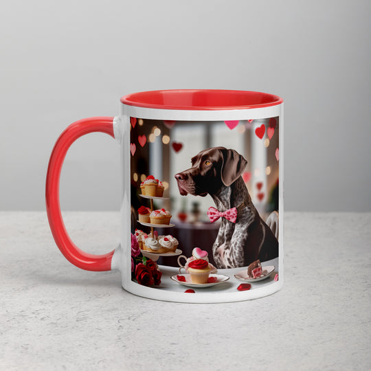 German Shorthaired Pointer Romantic- Mug with Color Inside