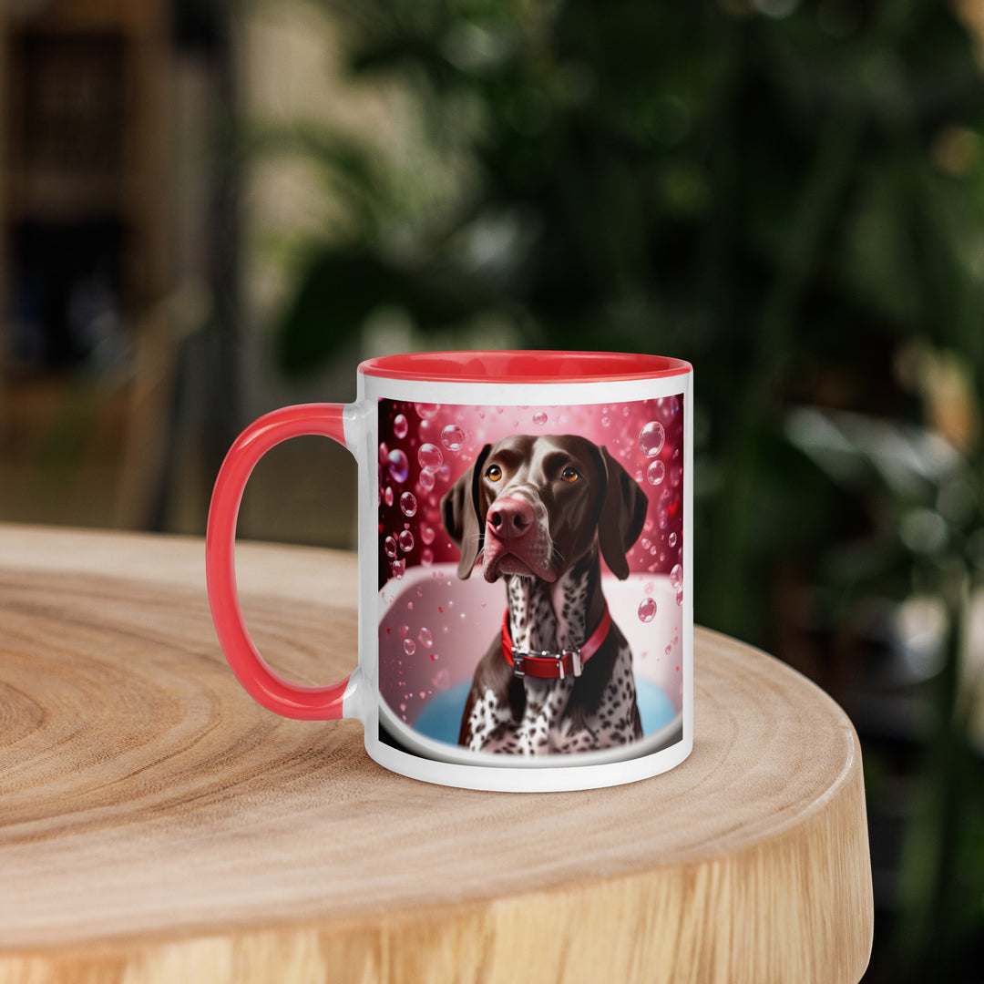 German Shorthaired Pointer Romantic- Mug with Color Inside v2