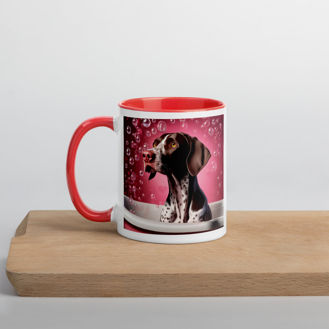 German Shorthaired Pointer Romantic- Mug with Color Inside v3