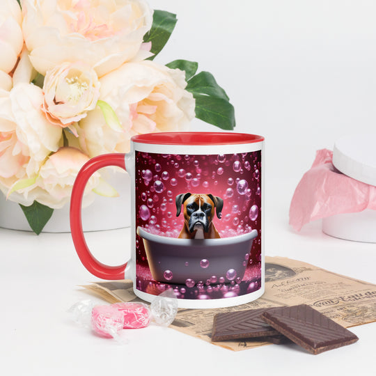 Boxer Romantic- Mug with Color Inside