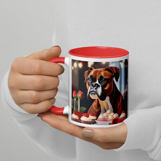 Boxer Romantic- Mug with Color Inside v3