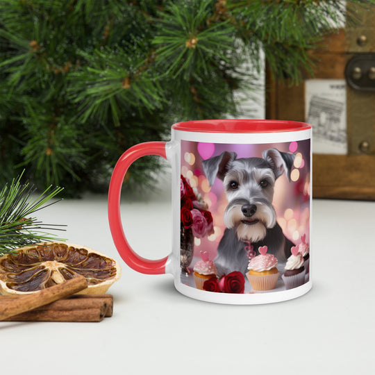 Miniature Schnauzer Romantic- Mug with Color Inside