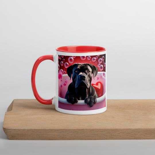 Cane Corso Romantic- Mug with Color Inside