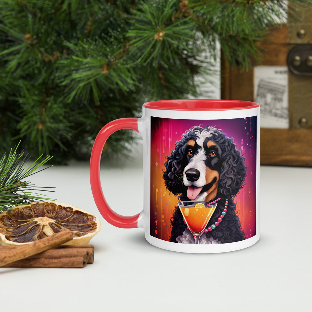 Bernedoodle General- Mug with Color Inside v6