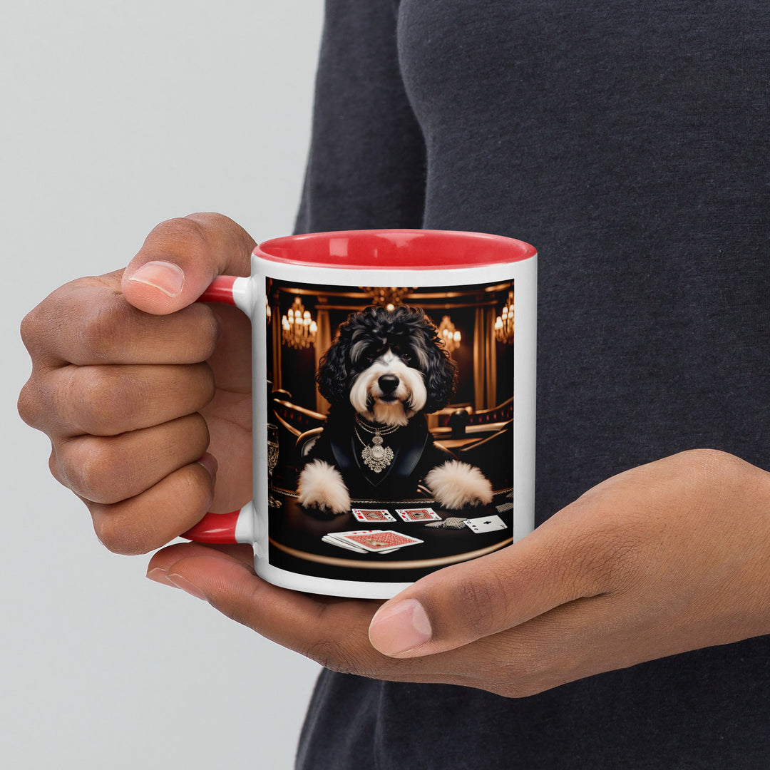 Bernedoodle General- Mug with Color Inside v7