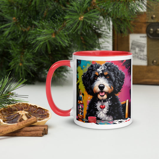 Bernedoodle General- Mug with Color Inside v10