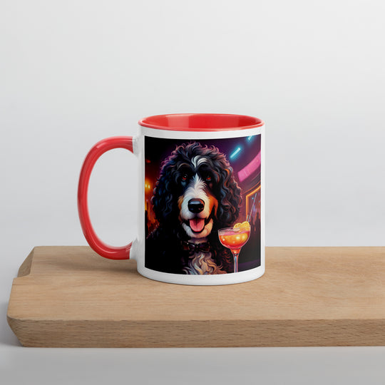 Bernedoodle General- Mug with Color Inside v12