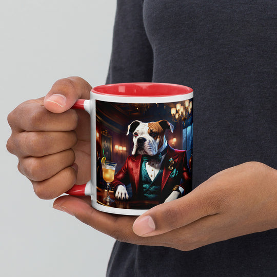 Catahoula Bulldog General- Mug with Color Inside v10