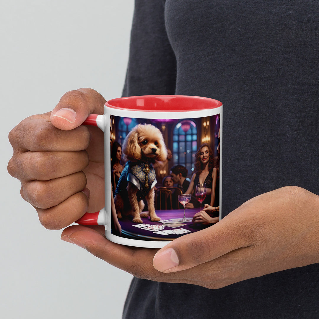 Cavapoo General- Mug with Color Inside v13