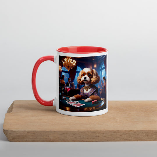 Cavapoo General- Mug with Color Inside v18