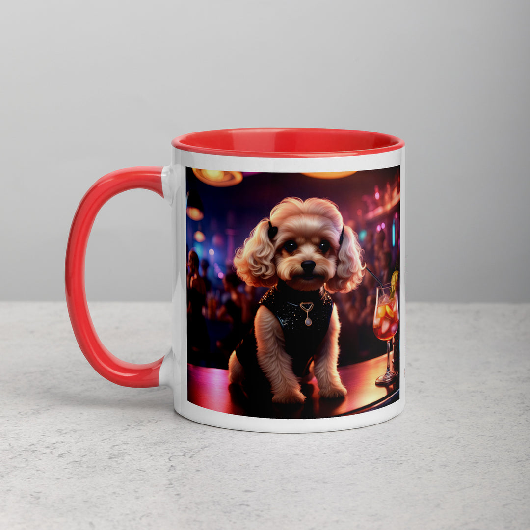 Cavapoo General- Mug with Color Inside v19