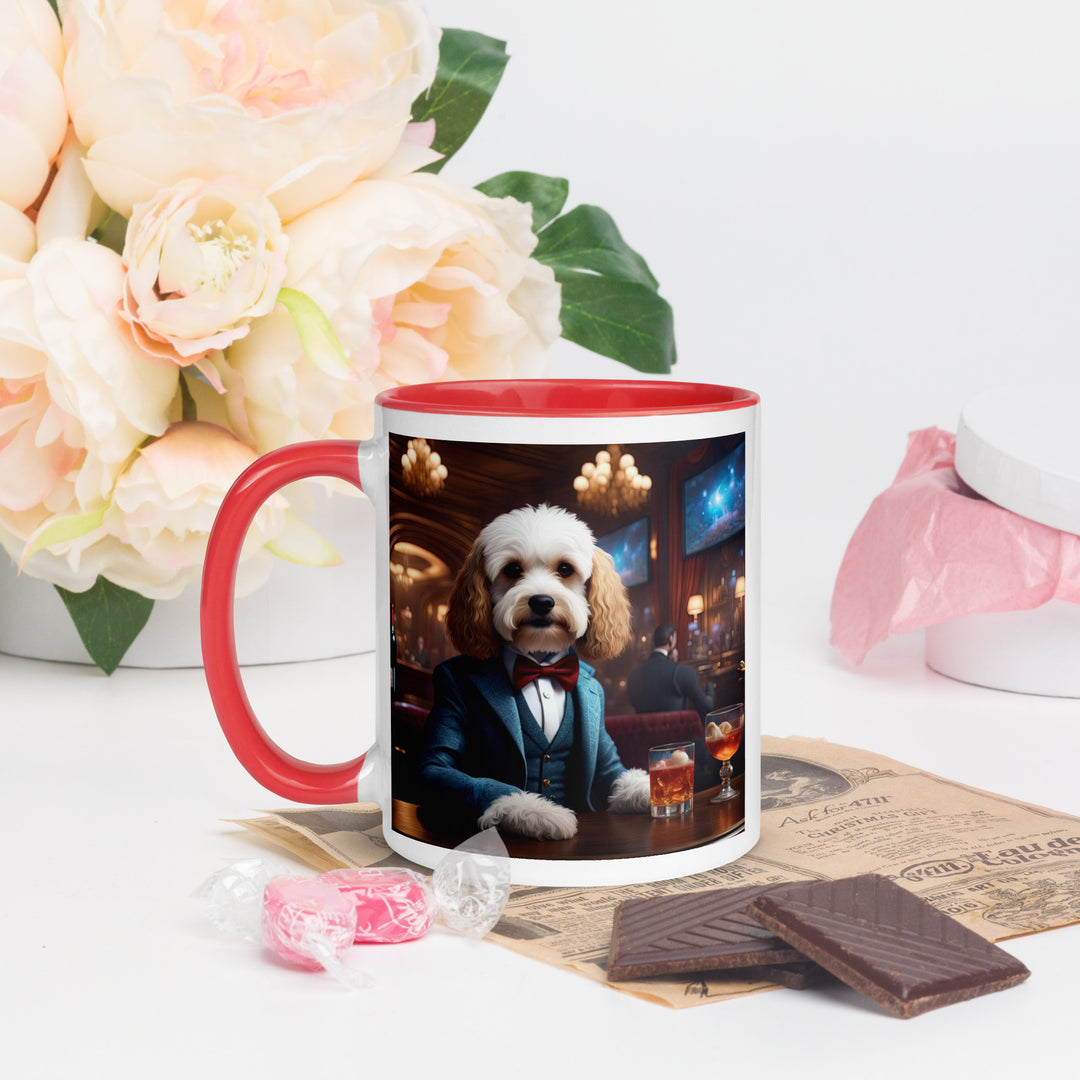 Cavapoo General- Mug with Color Inside v28