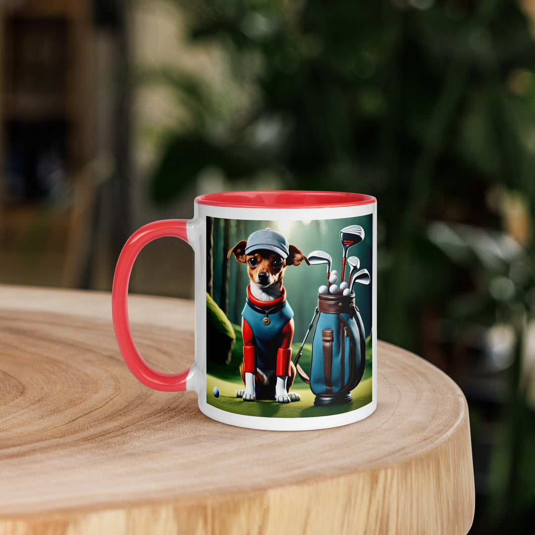 Chiweenie Golfer- Mug with Color Inside