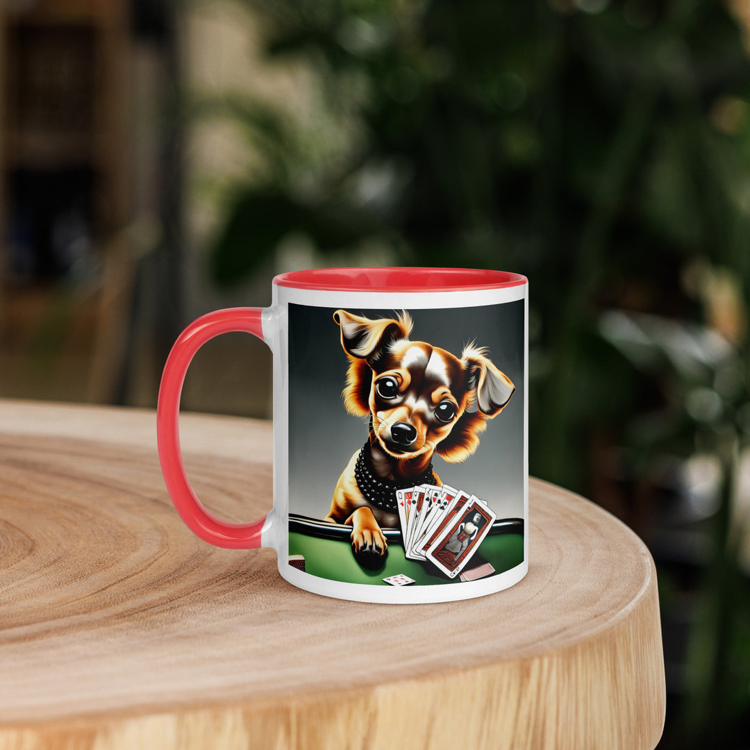 Chiweenie General- Mug with Color Inside v11