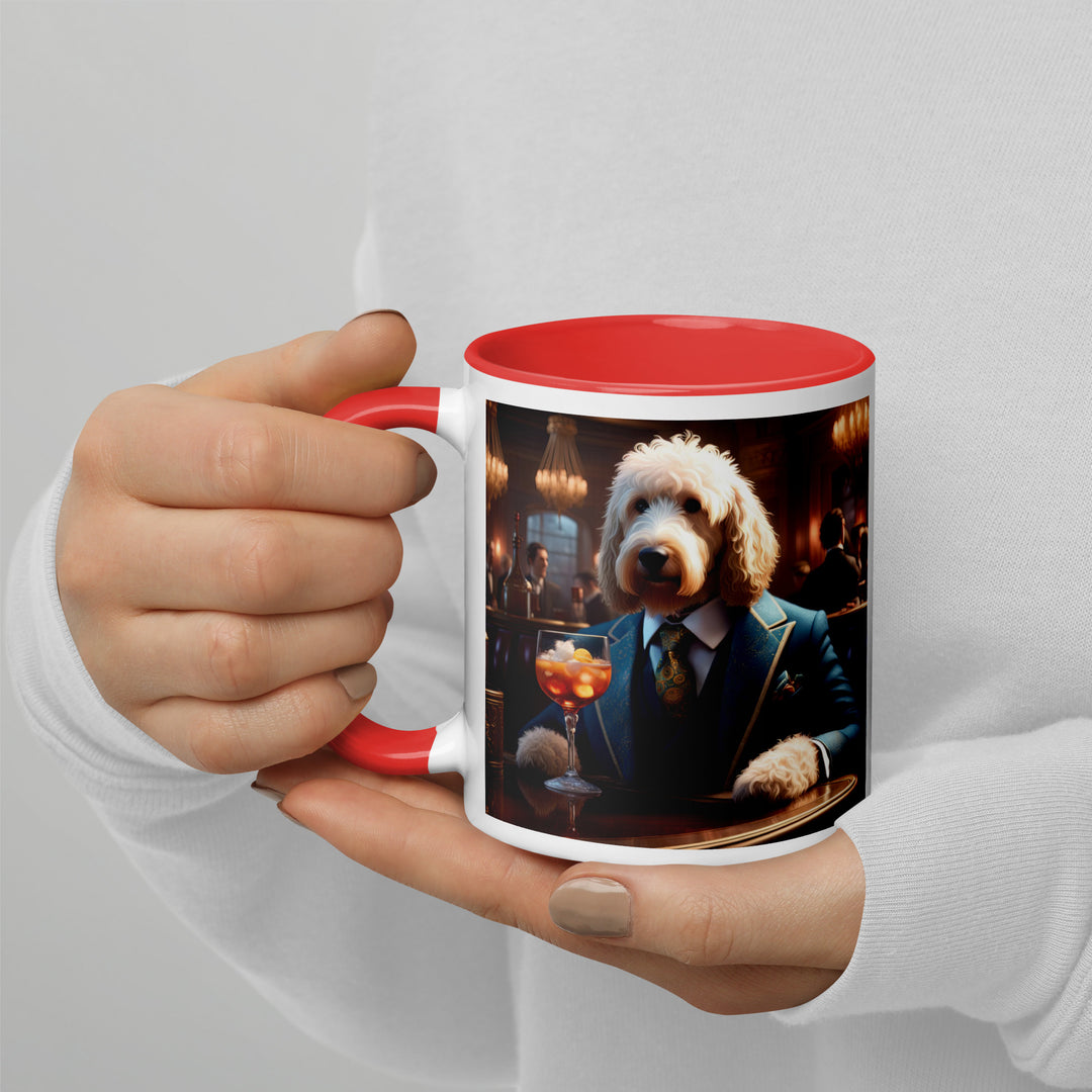 Goldendoodle- Mug with Color Inside v11