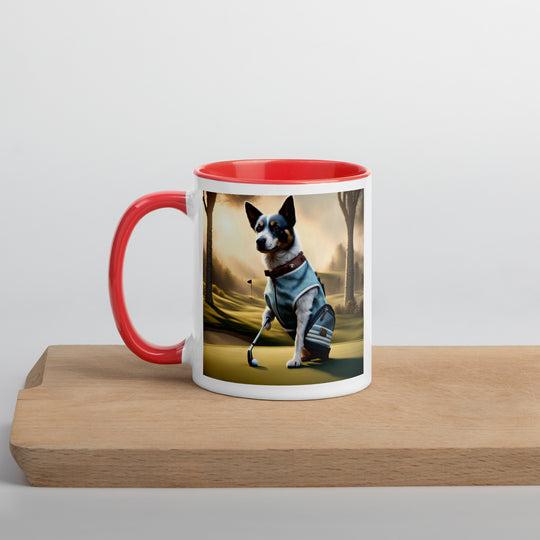 Texas Heeler Golfer- Mug with Color Inside v2