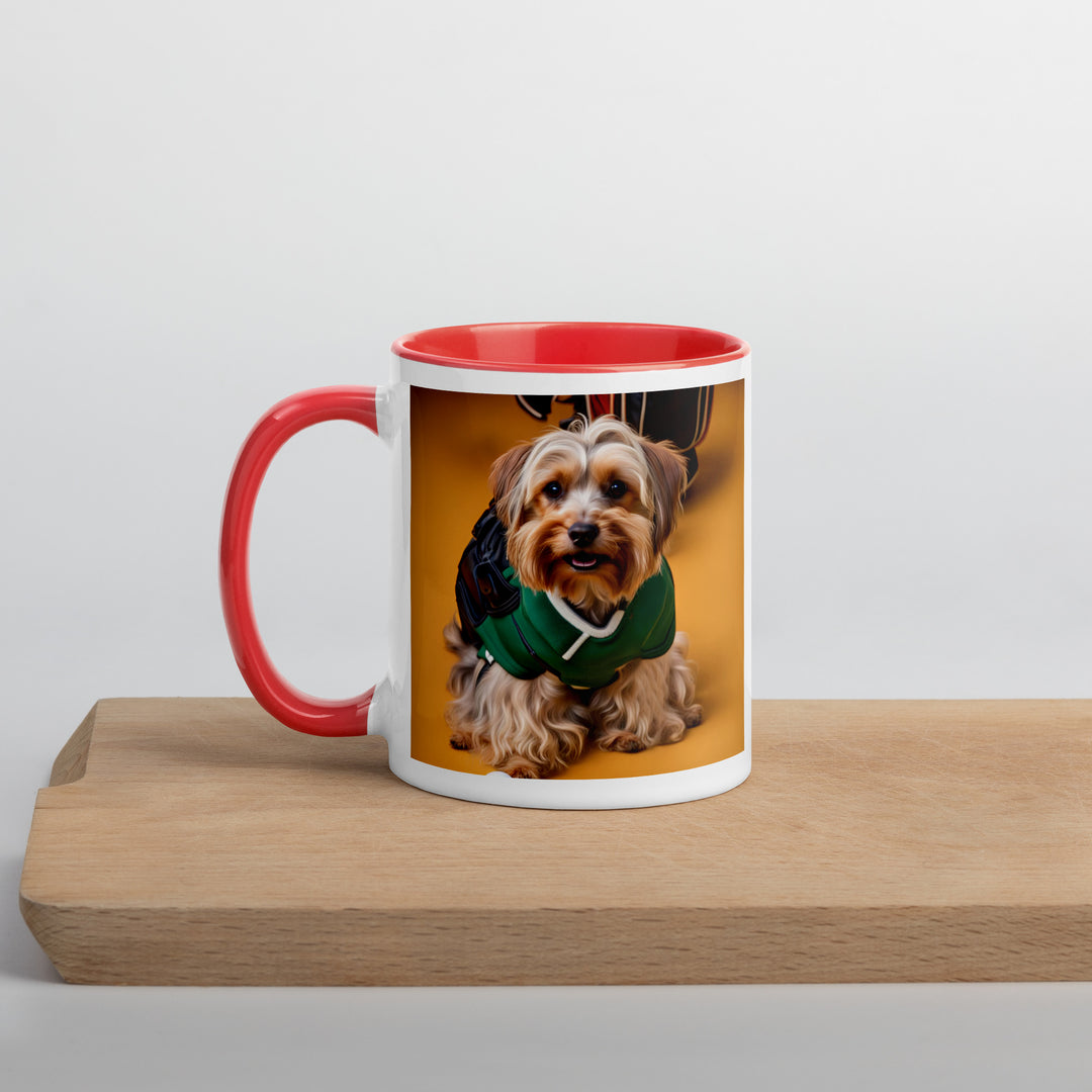 Yorkipoo Golfer- Mug with Color Inside