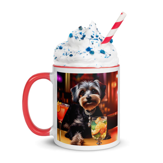 Yorkipoo General- Mug with Color Inside v8