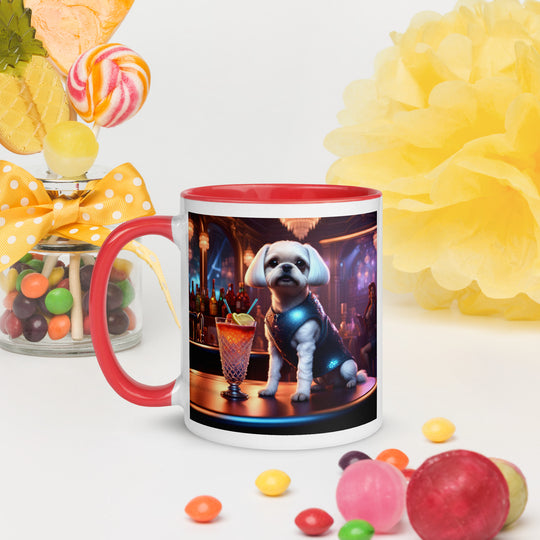 Pugapoo General- Mug with Color Inside v4