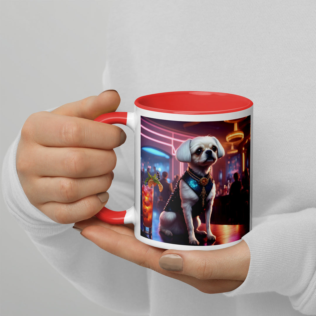 Pugapoo General- Mug with Color Inside v7