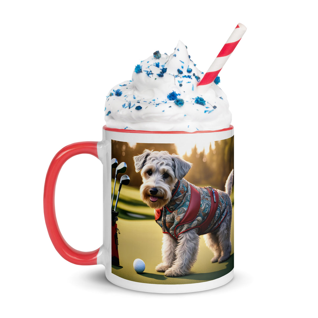 Schnoodle Golfer- Mug with Color Inside v10