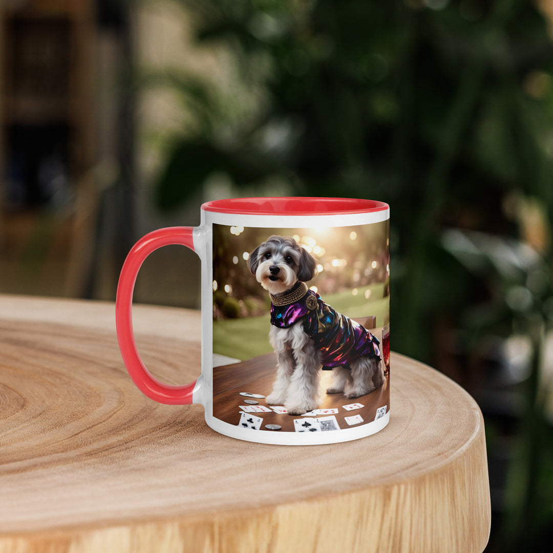 Schnoodle Golfer- Mug with Color Inside v12