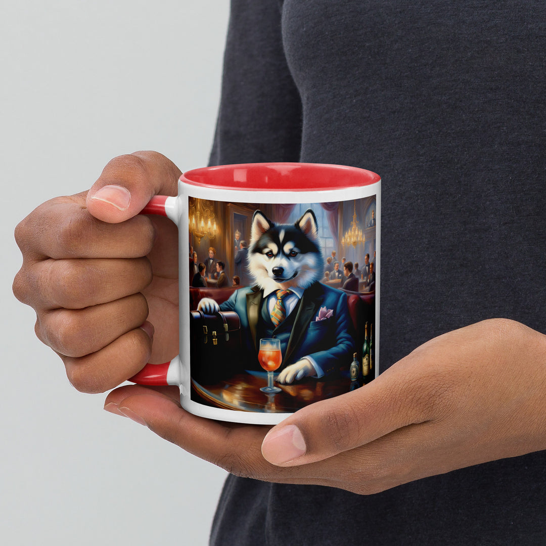 Pomsky General- Mug with Color Inside v15