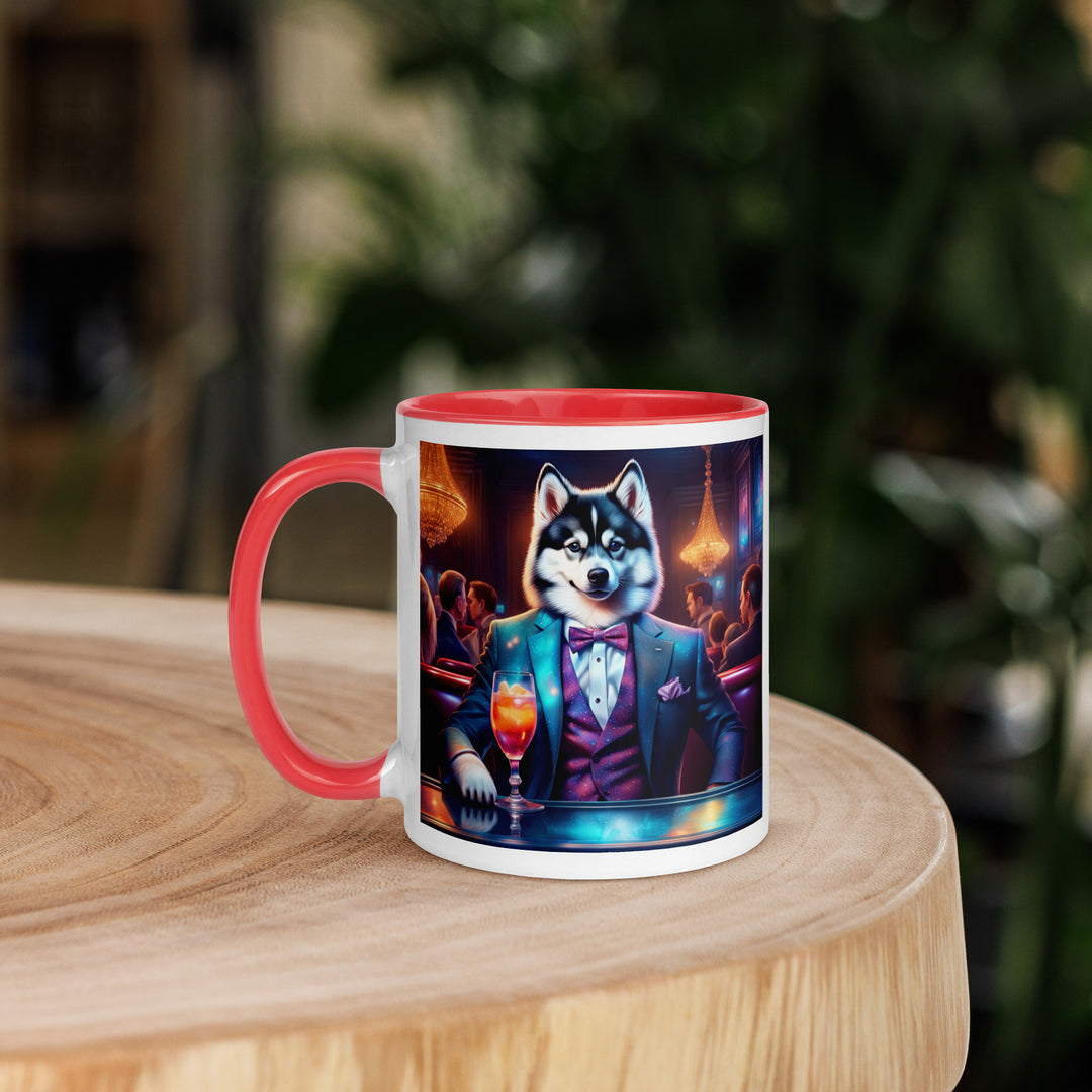 Pomsky General- Mug with Color Inside v12