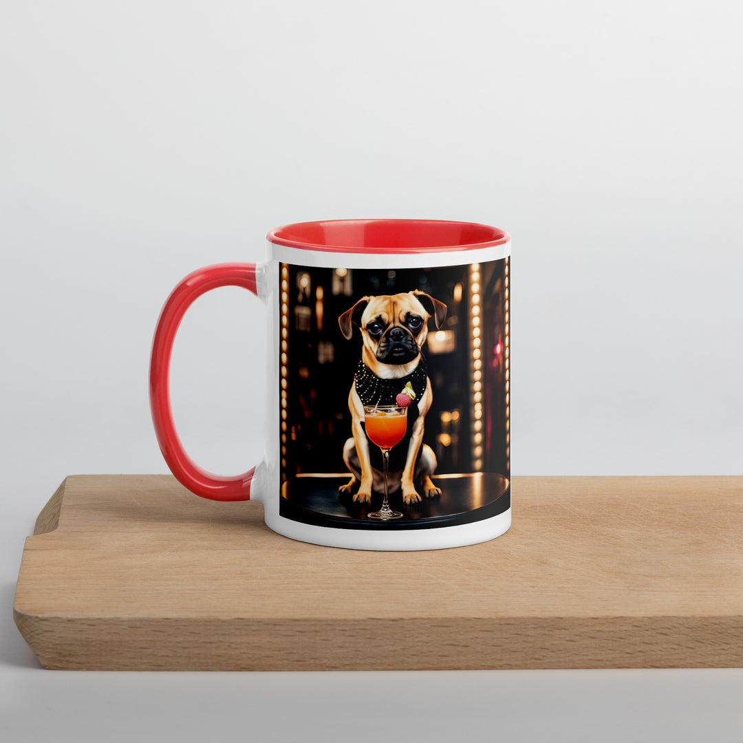 Puggle General- Mug with Color Inside v13