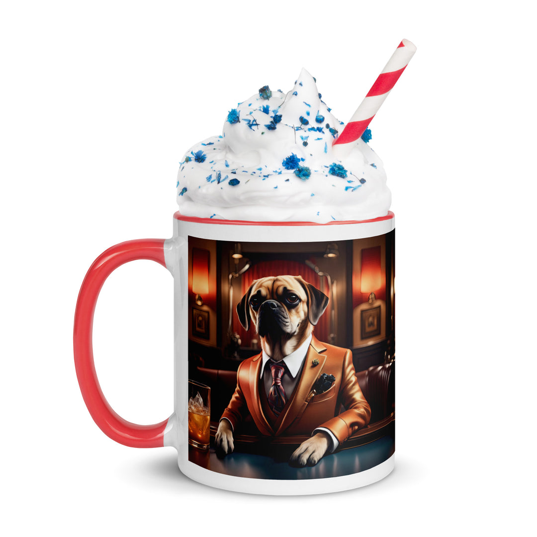 Puggle General- Mug with Color Inside v18