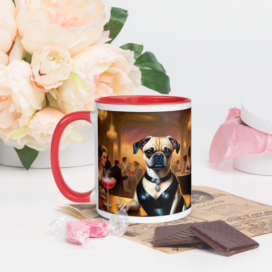 Puggle General- Mug with Color Inside v19